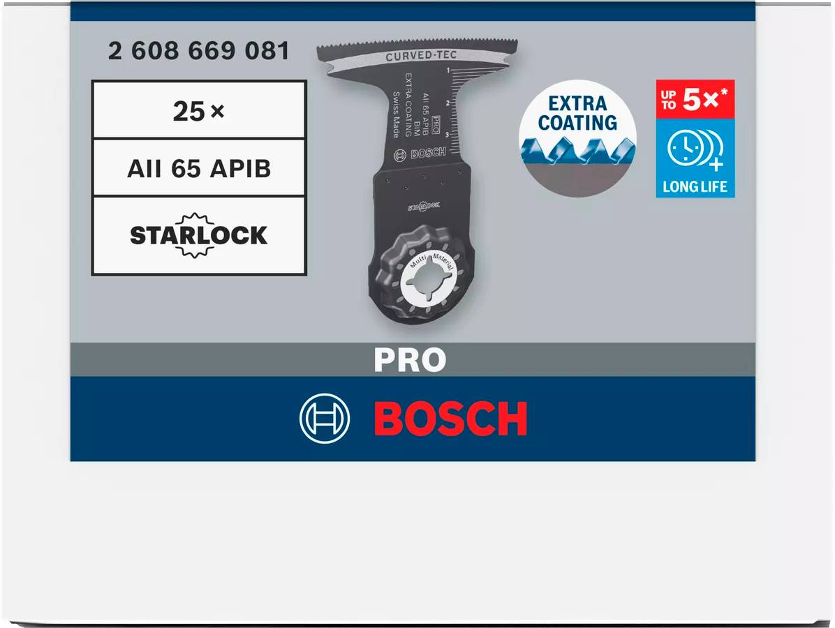 Bosch - Boîte de 25 lames Starlock pour coupe plongeante BIM PRO AII 65 APIB 65x40mm - BOSCH - 2608669081 - Image 3