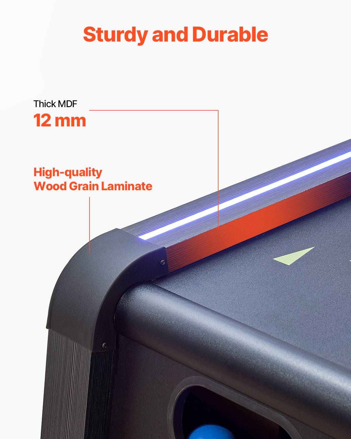 Vevor - VEVOR Skeeball 271 cm, table d'arcade Roll & Score - LED, son, barrière acrylique, retour auto, 4 billes - Image 4