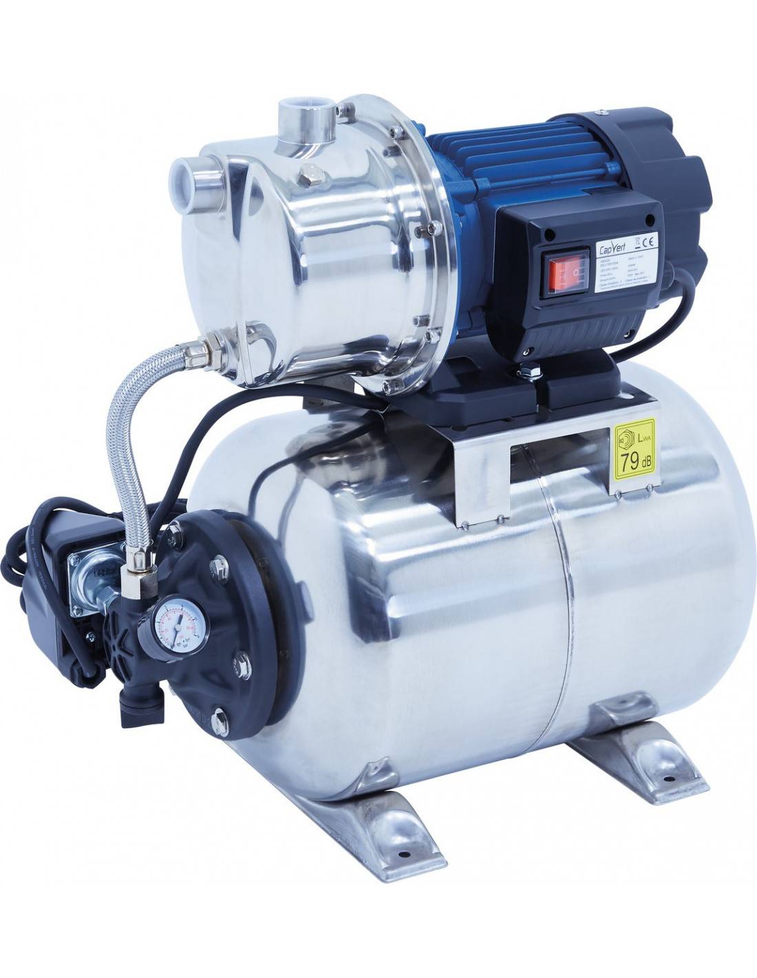 Cap Vert - Groupe Surpression Inox 24l Pression Constante, Longue Durée - Capvert - Image 1
