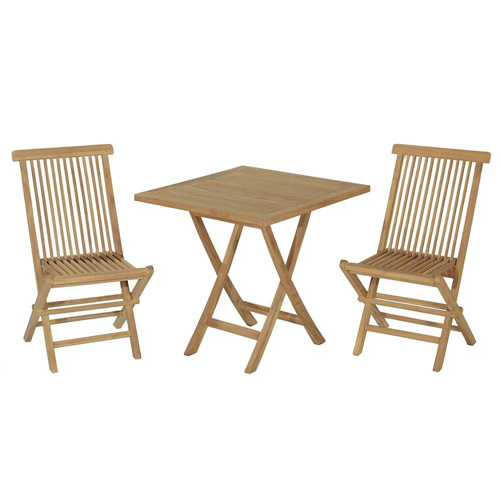 Teck'Attitude - Salon de jardin teck massif Cesena, 2 places - TECK'Attitude - Image 1