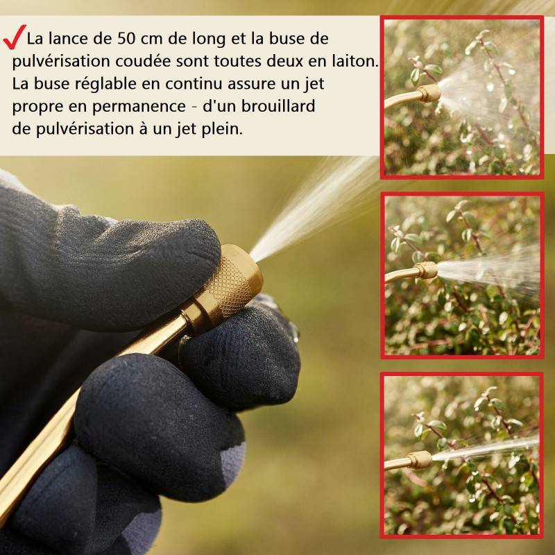 BB Loisir - Hecht 4500 Pulvérisateur de liquides de jardin jusqu'à 3,0 bar tuyau 1,3m avec bandoulière - Image 3