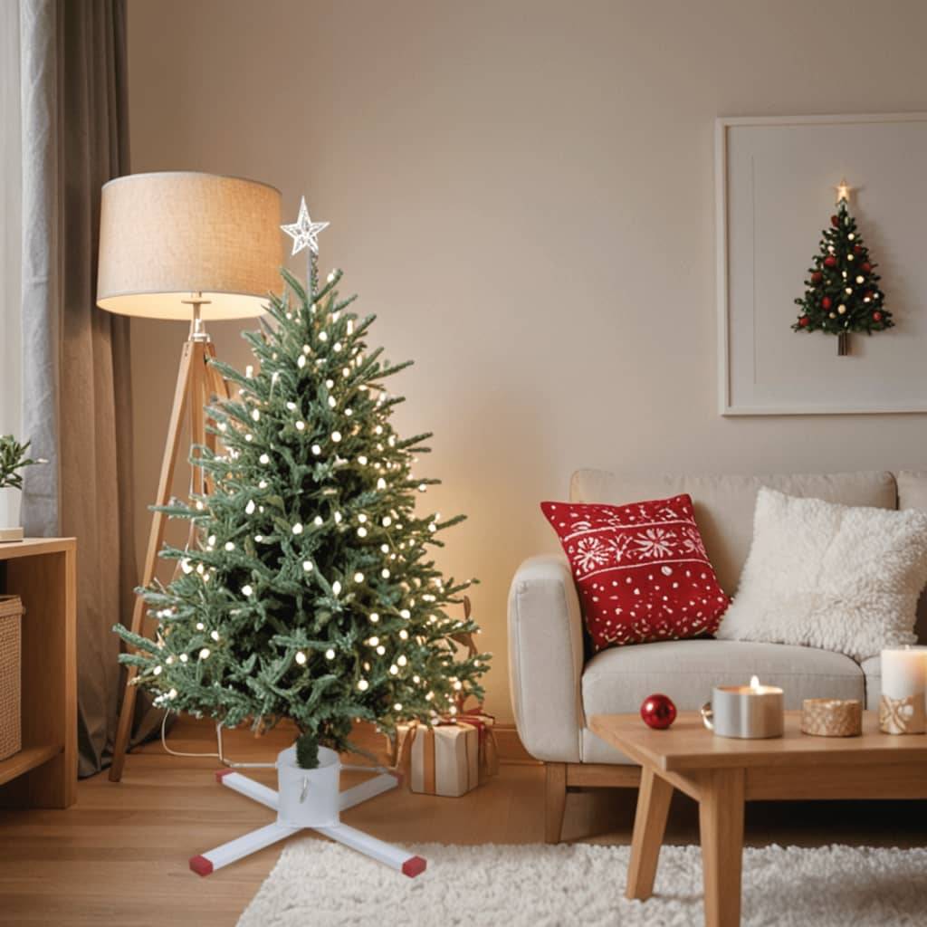 Pied de Sapin - Support de sapin de Noël - Base de Sapin blanc 61x61x15,5 cm - Image 2