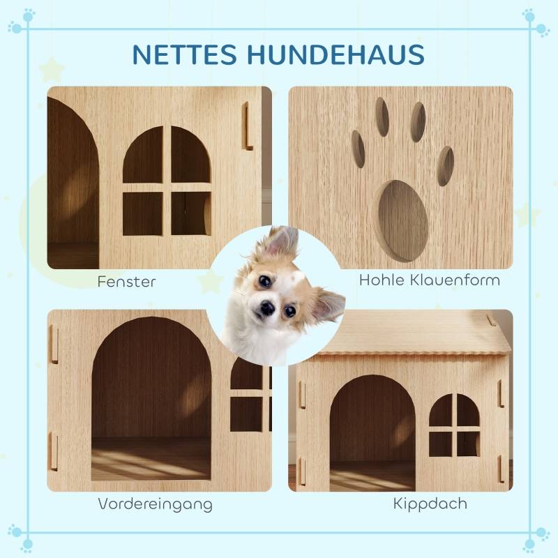 30 Découpes Bois Patte De Chien/Chat - Formes Cœur Et Griffes - Loisir Créatif