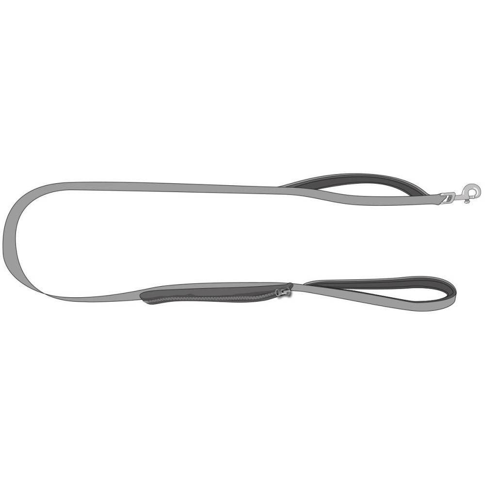 Laisse KAYGA noir avec petit rangement 1.60 m x 25 mm pour chien - Image 3