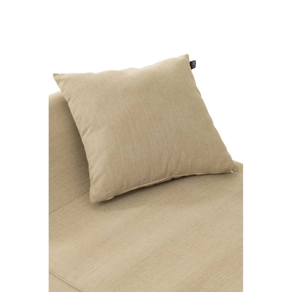 Coussin Déco "Poly" 50x50cm Beige - Image 4
