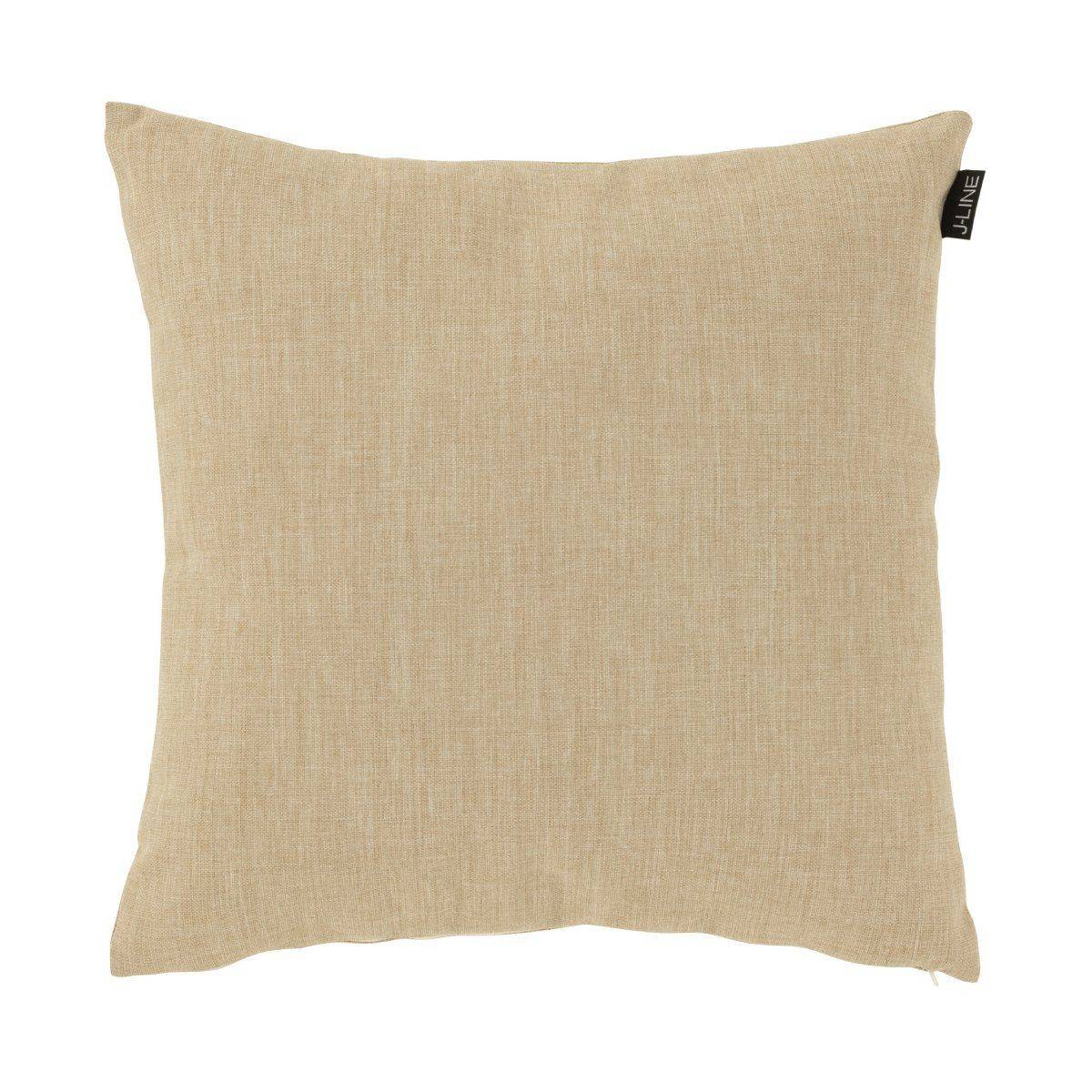 Coussin Déco "Poly" 50x50cm Beige - Image 1