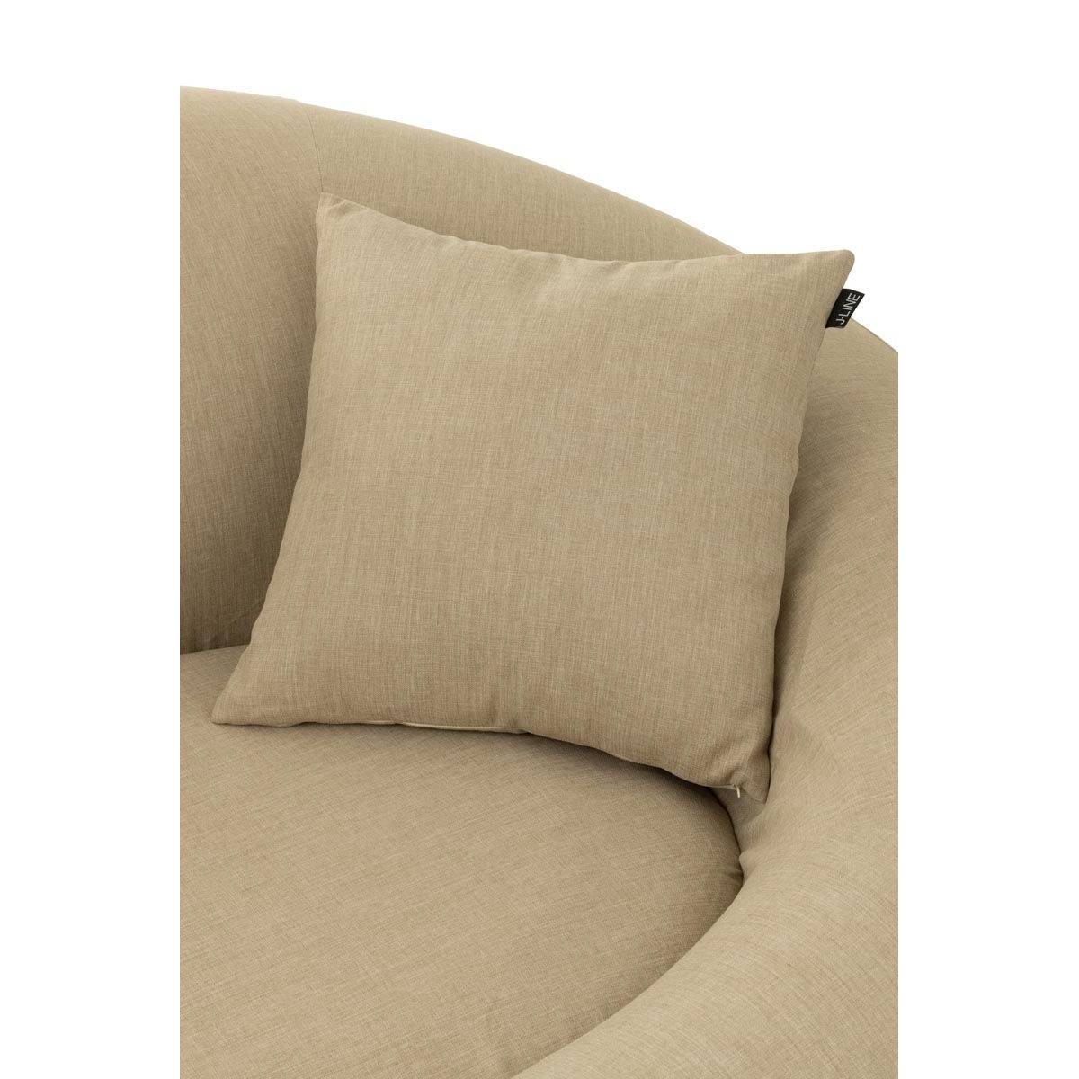 Coussin Déco "Poly" 50x50cm Beige - Image 3