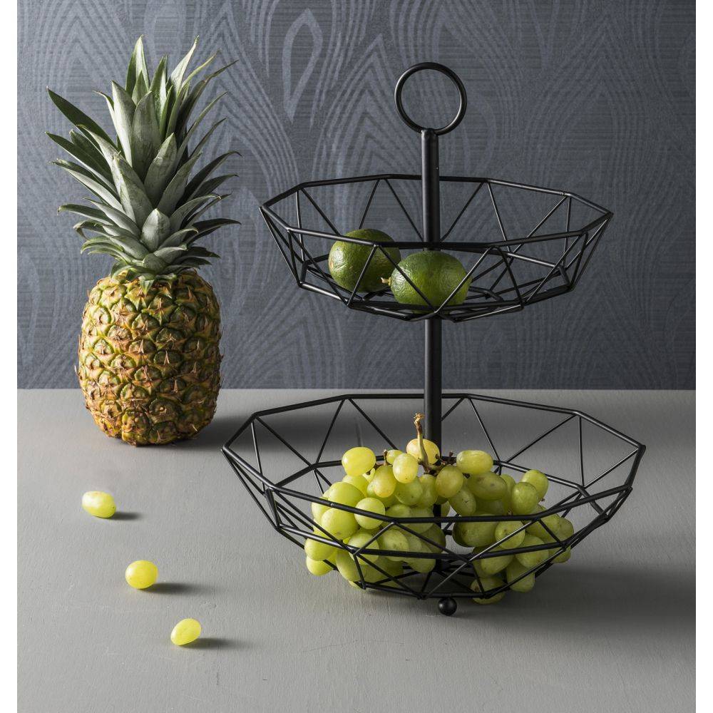 Pt Living - Corbeille à fruits 2 étages Diamond - Image 2