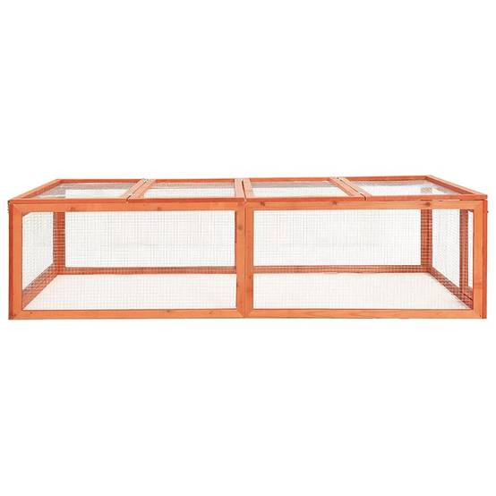 Grand enclos pour lapin en bois de sapin 183x90 cm avec toit ouvrant jardin – ComfortXL Outdoor Living - Image 3