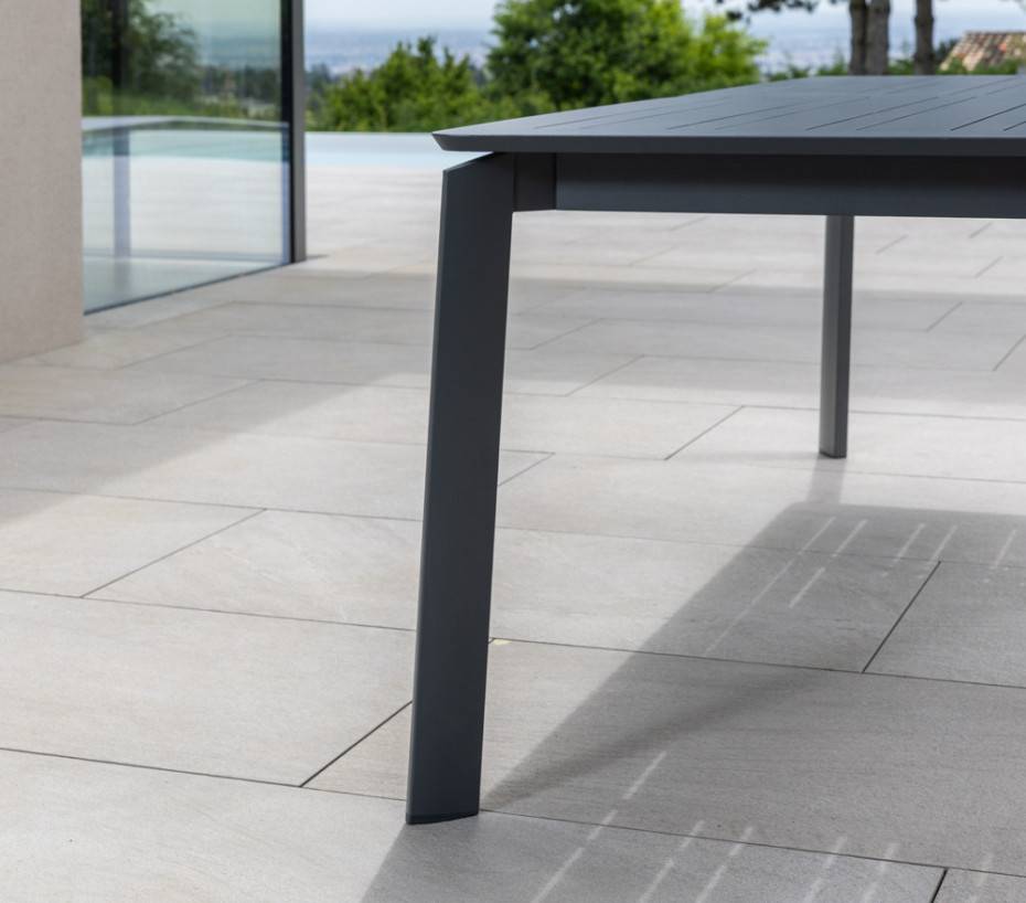 Ensemble table et chaises de jardin  8 places  Gris Anthracite  NAIROBI GRIS - Image 4