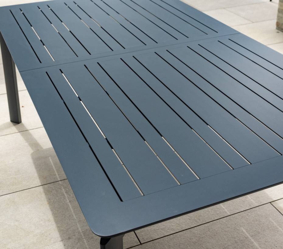 Ensemble table et chaises de jardin  8 places  Gris Anthracite  NAIROBI GRIS - Image 5
