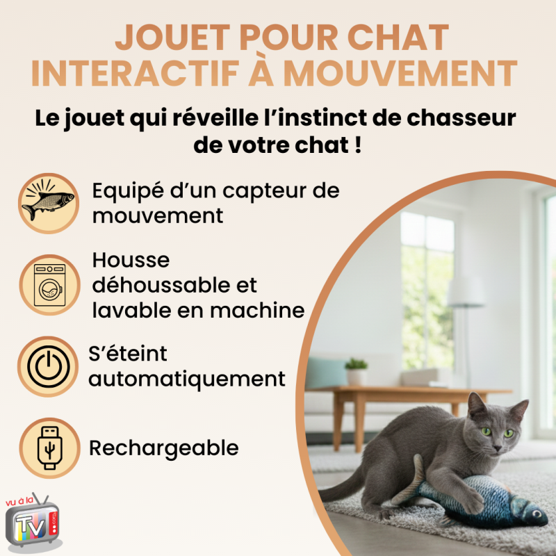 Jouet chat | Jouet pour chat interactif à mouvement automatique- VENTEO - Image 2