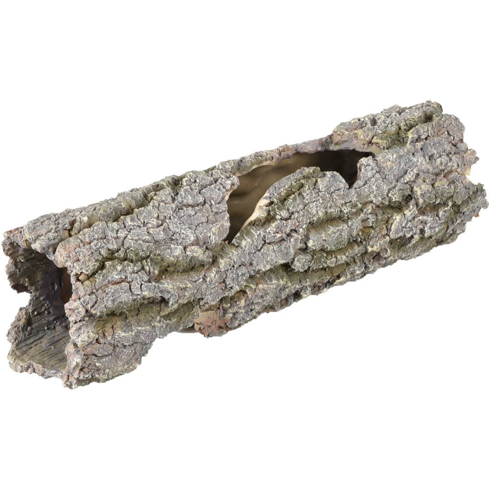 Souche tronc d'arbre creux ø 8 x 30 cm décoration aquarium - Image 1