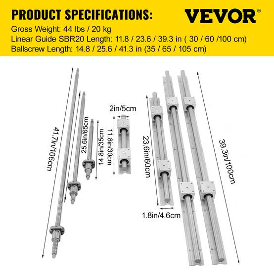 Lot De 4 Butées De Rail Linéaire SBR20 - Anneaux De Fixation 20mm Solides Pour Rails SBR20 - Pièces CNC Précises