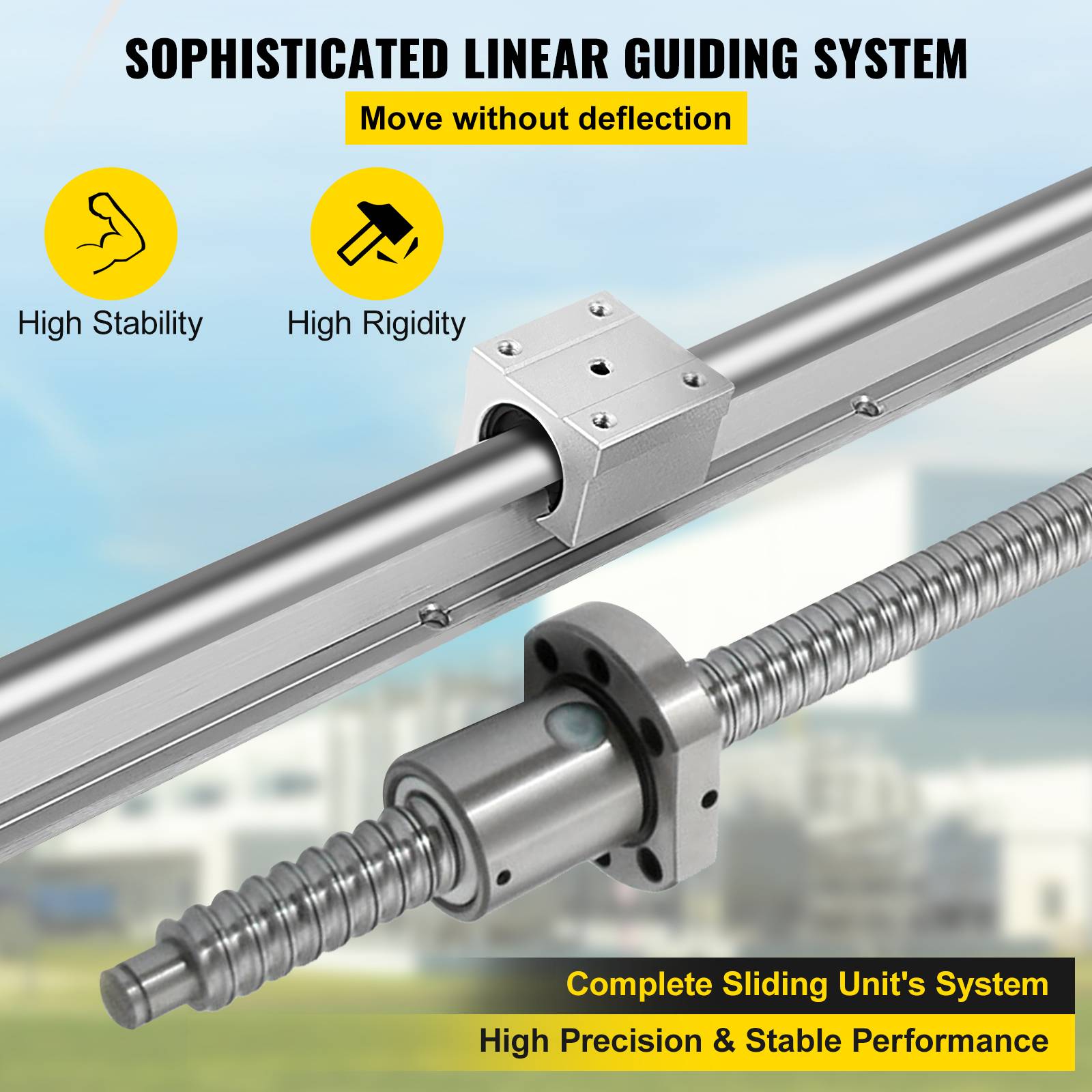 Kit Rails Linéaires SBR20 1500 Mm – 2 Rails + 4 Roulements SBR20UU – Précision CNC, Automatisation & Équipements Industriels