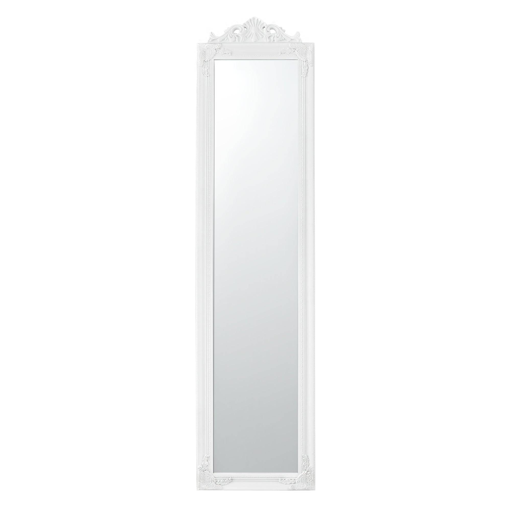Helloshop26 - Miroir sur pied inclinable 160 x 40 cm blanc mat - Image 3