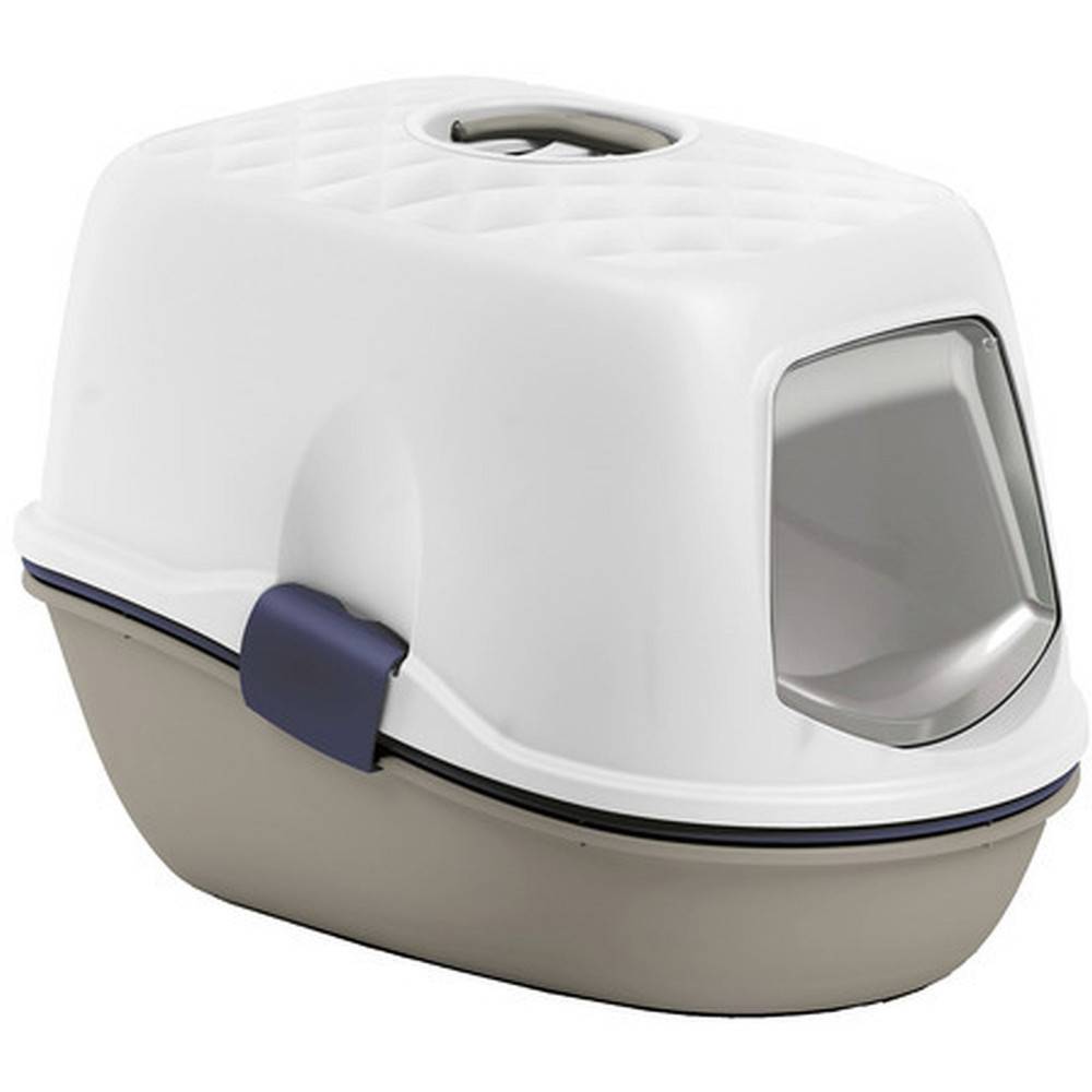 animallparadise - Maison de toilette furba taupe avec tamis, 39 × 59 × 42 cm, pour chat - Image 1