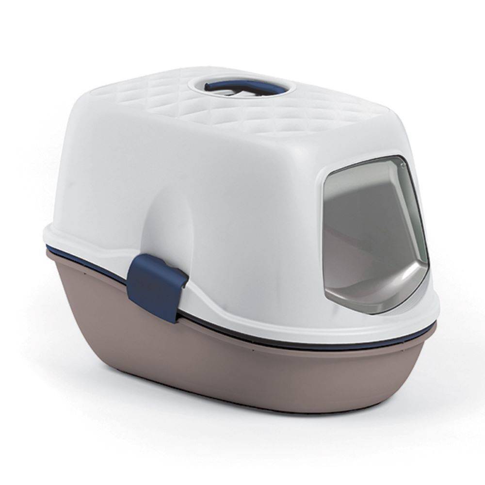 animallparadise - Maison de toilette furba taupe avec tamis, 39 × 59 × 42 cm, pour chat - Image 2