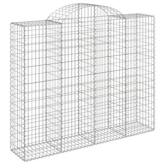 Vidaxl - Paniers à gabions arqués 8 pcs 200x50x160/180 cm Fer galvanisé vidaXL 3146389 - Image 4