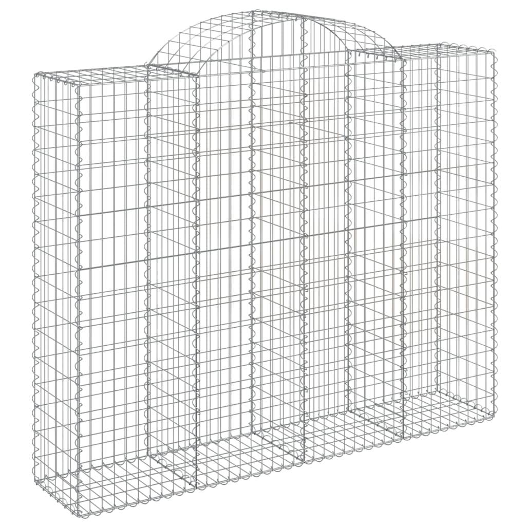 Vidaxl - Paniers à gabions arqués 8 pcs 200x50x160/180 cm Fer galvanisé vidaXL 3146389 - Image 4