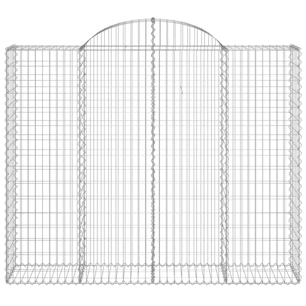Vidaxl - Paniers à gabions arqués 8 pcs 200x50x160/180 cm Fer galvanisé vidaXL 3146389 - Image 5