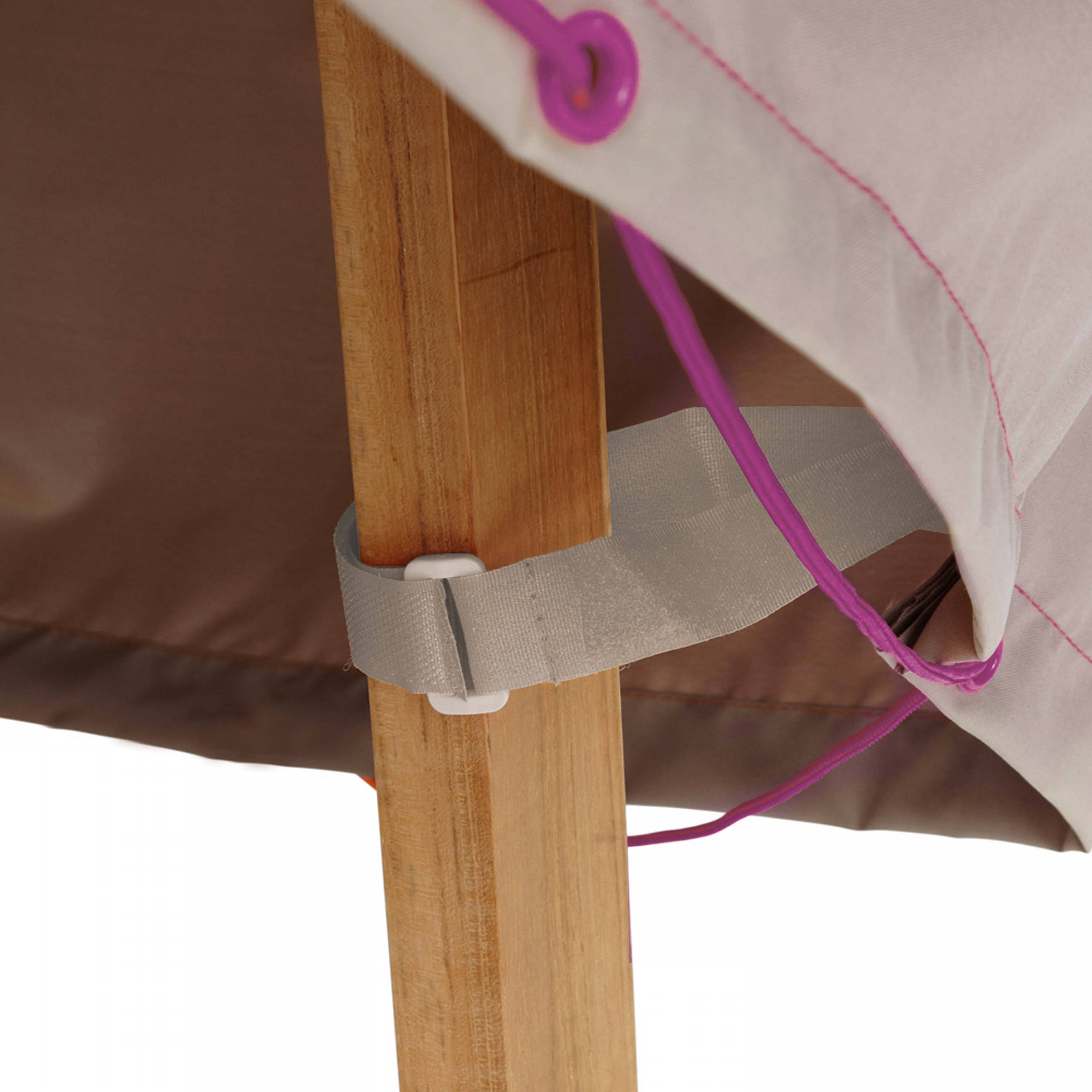Oviala - Housse de protection parasol droit 210 cm taupe Cov'Up - Oviala - Image 5
