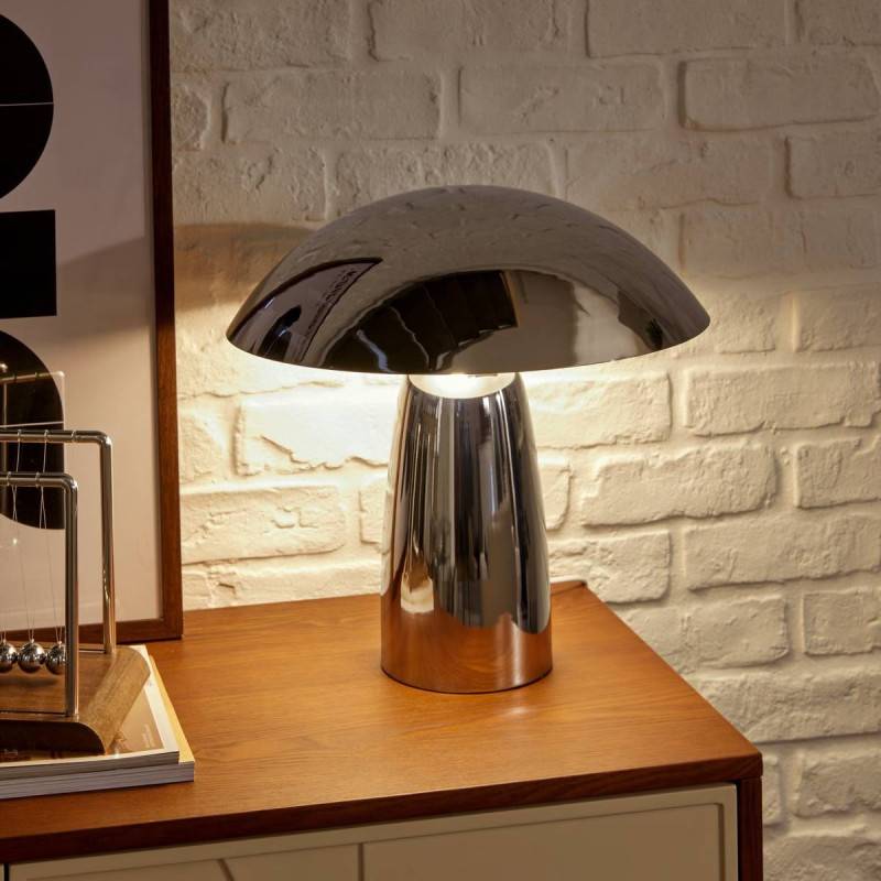 Lampe champignon Omia 34 cm chromé Atmosphera - Image 3