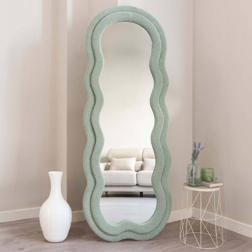 Flamingo - Miroir cadre en tissu Charlotte - Image 2