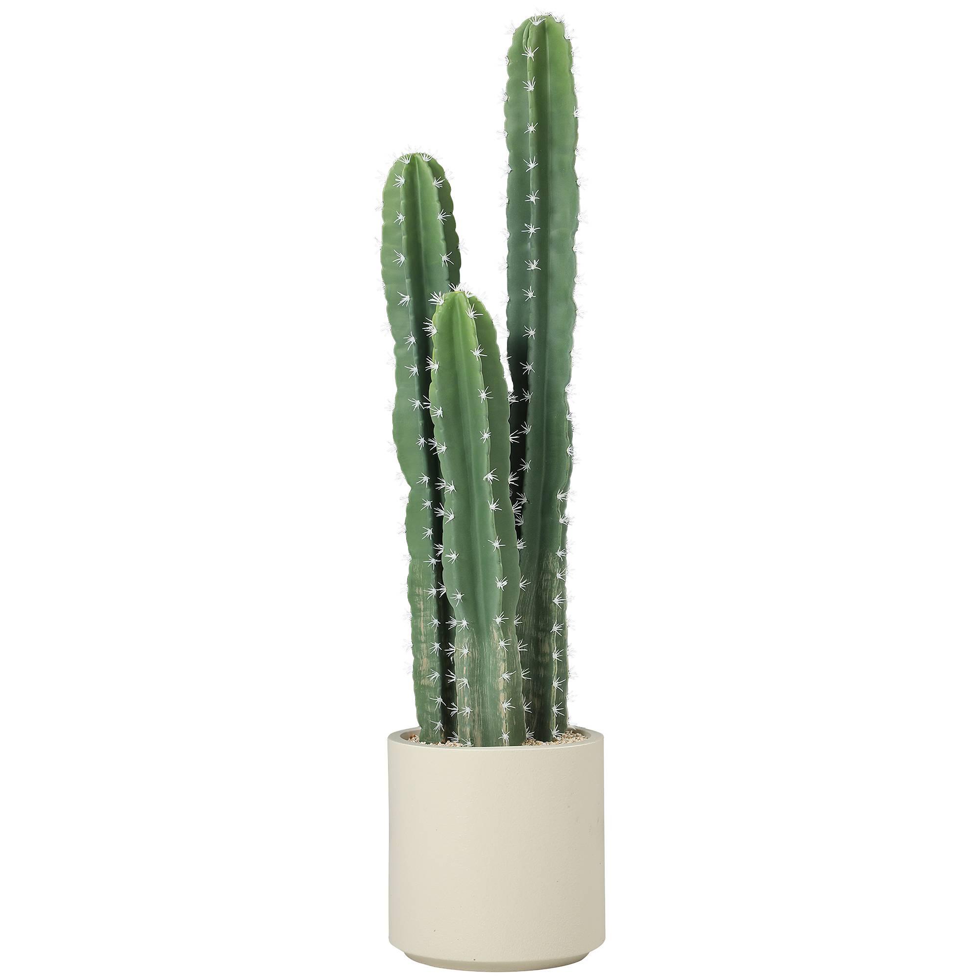Cactus artificiel grand modèle 95 cm pot aspect réaliste maison bureau vert - Image 2