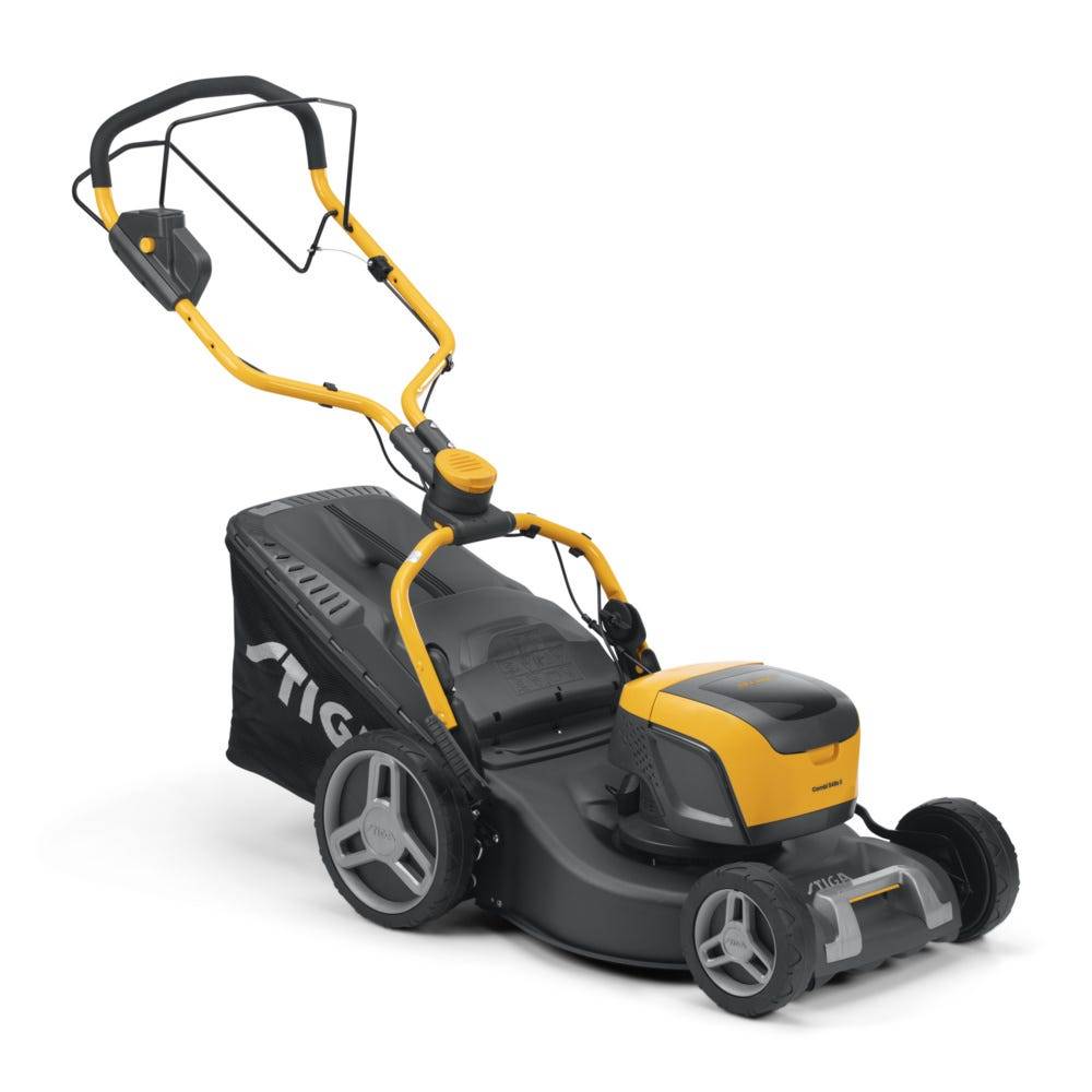Stiga - Tondeuse à batterie Combi 548e S, 48 V, Largeur 46 cm avec guidon Fulcrum pliable et bac de ramassage hybride 60 L - STIGA - Image 1
