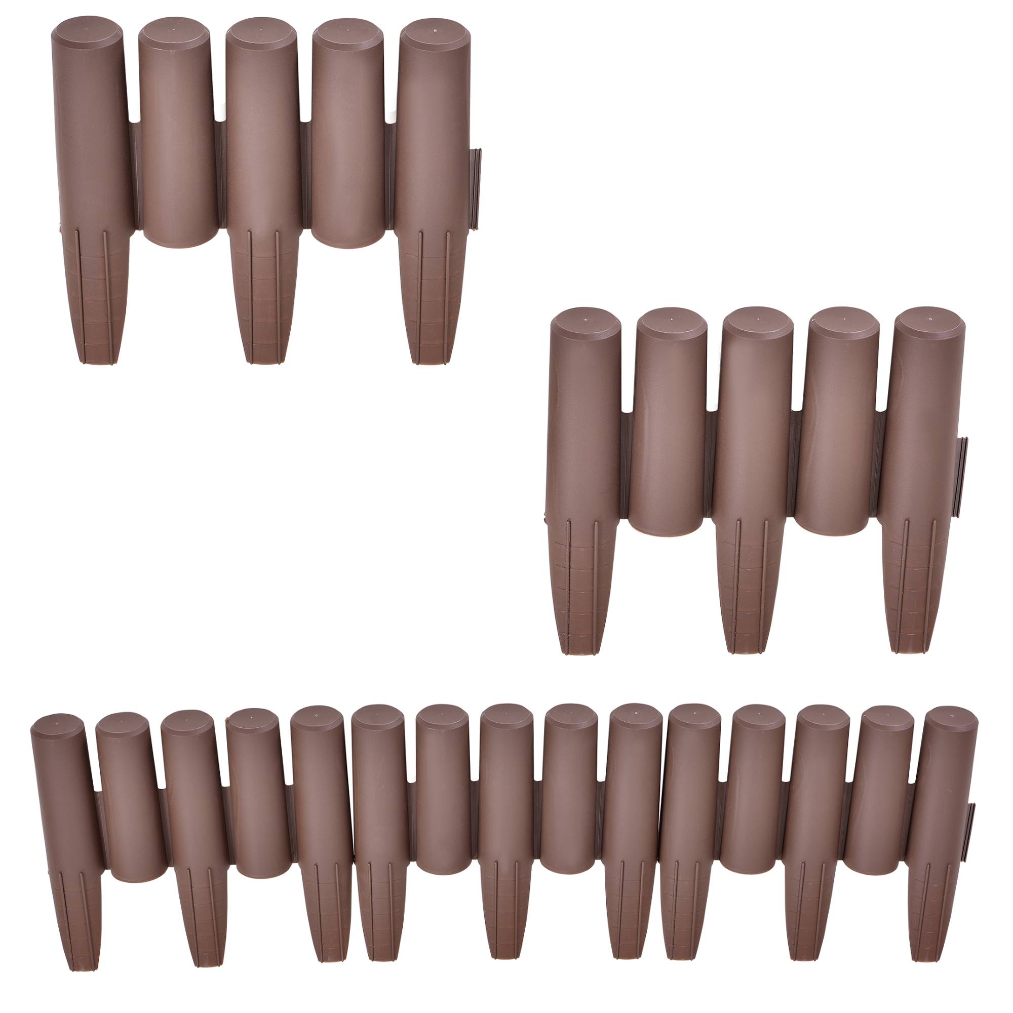 Casa.Pro - Kit de 10 Palissades Espot marron 270 cm [casa.pro] - Image 2