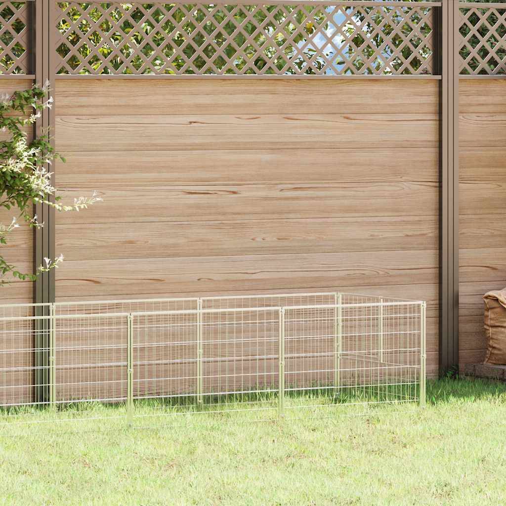Vidaxl - Chenil Argenté 9 m² Acier vidaXL 3082107 - Image 1