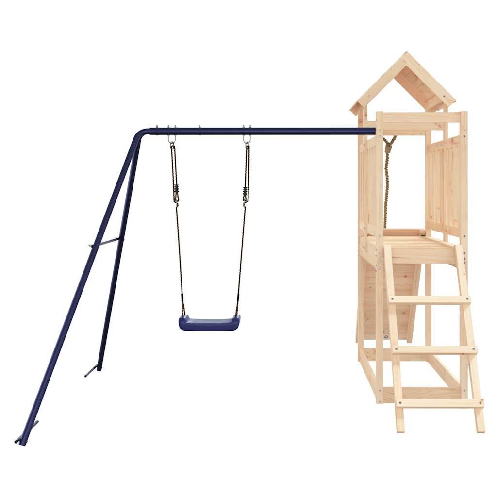 Aire de jeux d'extérieur - Jeu Plein air enfant bois de pin massif-JU1599 - Image 7
