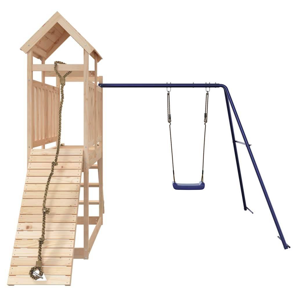 Aire de jeux d'extérieur - Jeu Plein air enfant bois de pin massif-JU1599 - Image 4