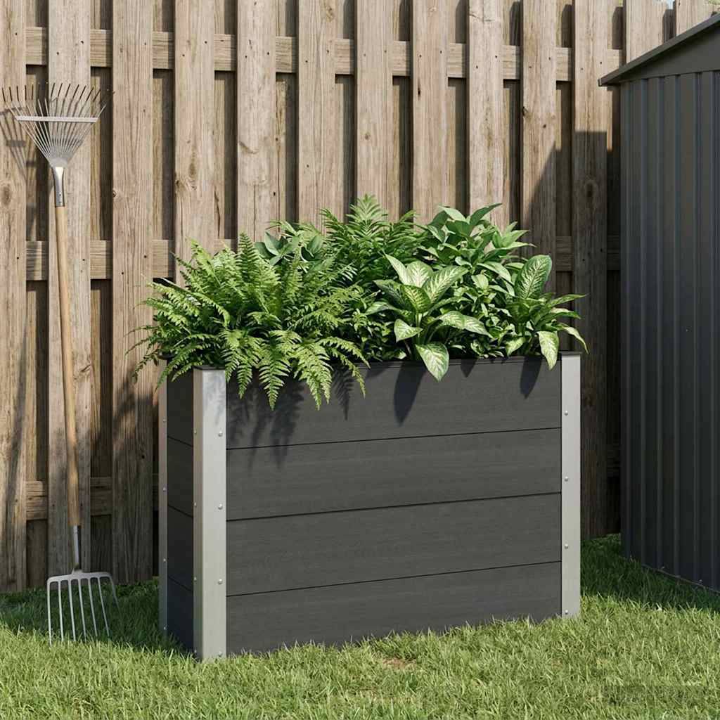 Prolenta Premium - Jardinière aluminium noir  100 x 30 x 72 cm  - Prolenta premium p380.8 - Image 2