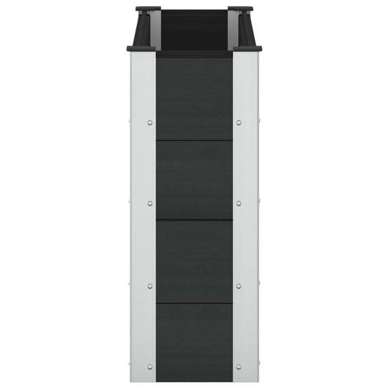 Prolenta Premium - Jardinière aluminium noir 100 x 30 x 72 cm - Prolenta premium p380.8 - Image 4