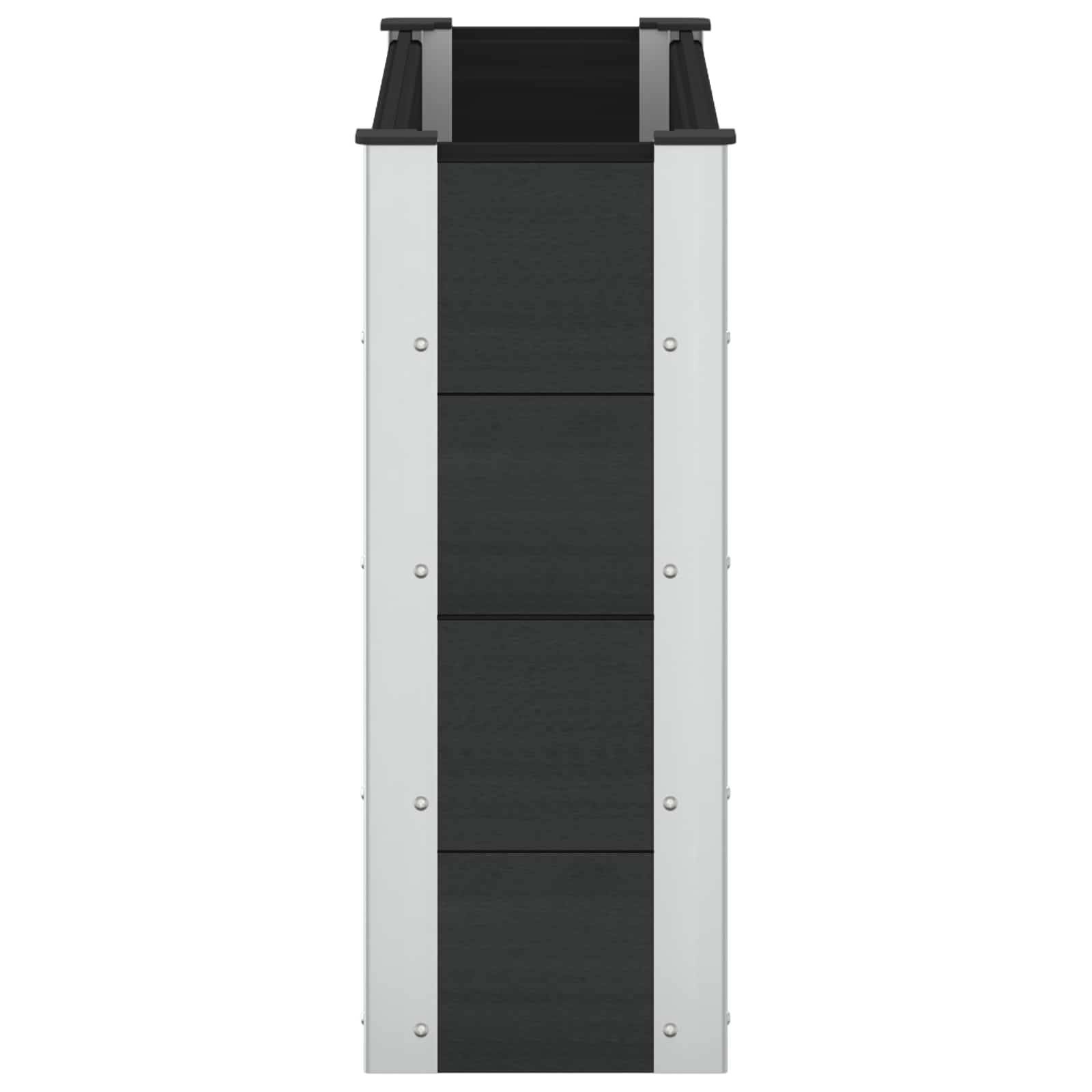 Prolenta Premium - Jardinière aluminium noir  100 x 30 x 72 cm  - Prolenta premium p380.8 - Image 4