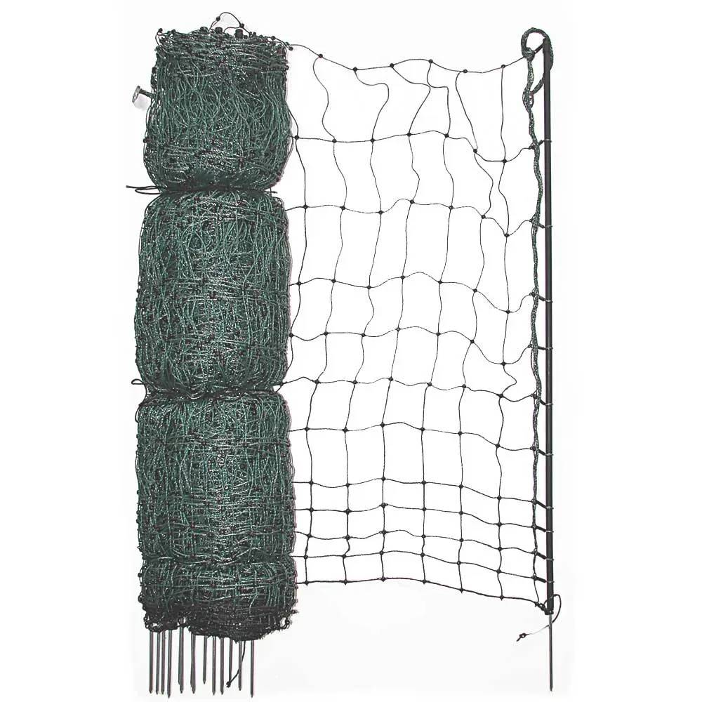 Filet poule électrique vert H110 cm Longueur 25 m double pointe - Image 1