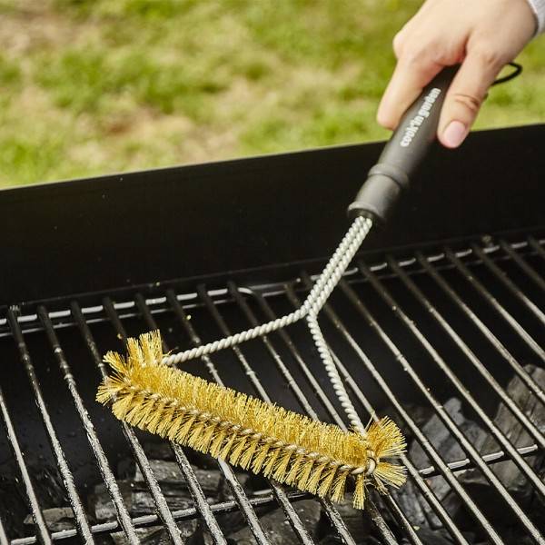 Cook in Garden - Brosse de nettoyage en T avec poils en cuivre pour grille de barbecue Cook’in Garden - Image 2