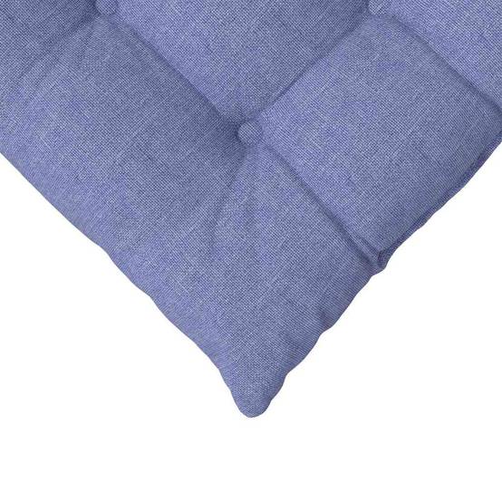 Coussins de Siège en Tissu Lavables Lot de 2 pour Décoration Intérieur Bleu Denim 40x40x6 cm – ComfortXL Outdoor Living - Image 9