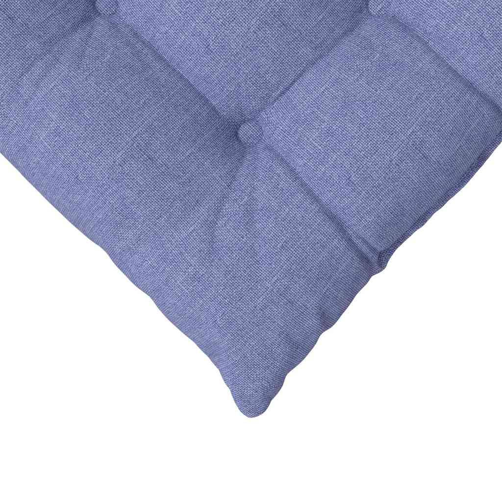 Coussins de Siège en Tissu Lavables Lot de 2 pour Décoration Intérieur Bleu Denim 40x40x6 cm – ComfortXL Outdoor Living - Image 9