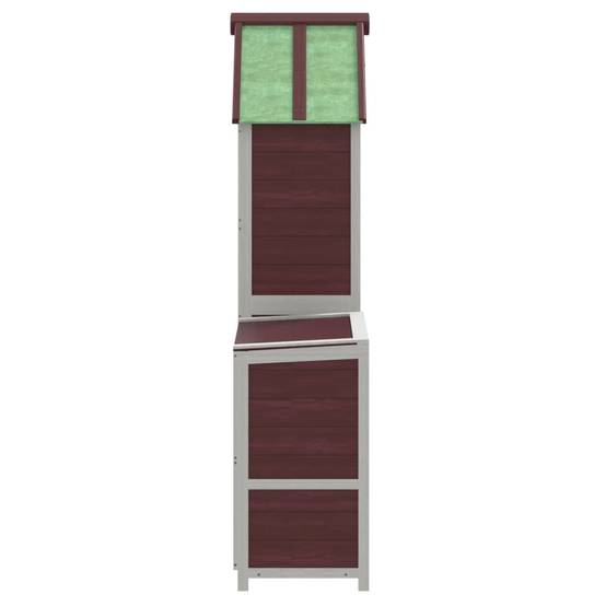 Ensemble de remise à outils de jardin 2 pcs | Mobilier d'extérieur moka pin massif Maison Chic - Image 9