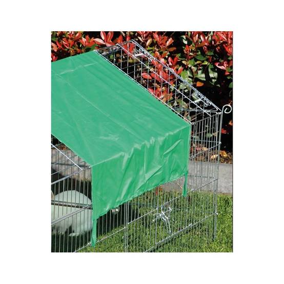 Parc Enclos lapin Extérieur grillage en métal Haute Qualité pour lapins 1,80 x 0,74 x 0,75 m « 455 S Maison été» - Image 3