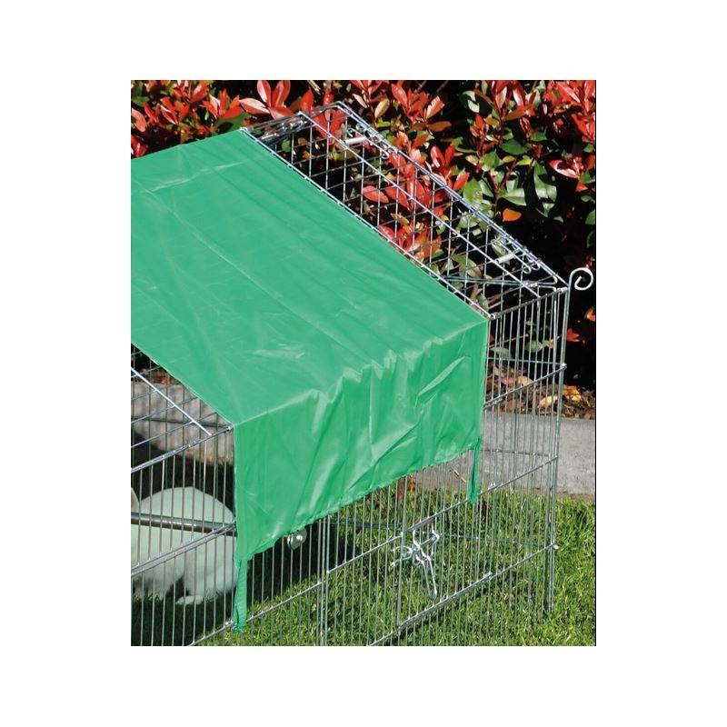 Parc Enclos lapin Extérieur grillage en métal Haute Qualité pour lapins 1,80 x 0,74 x 0,75 m « 455 S Maison été» - Image 3