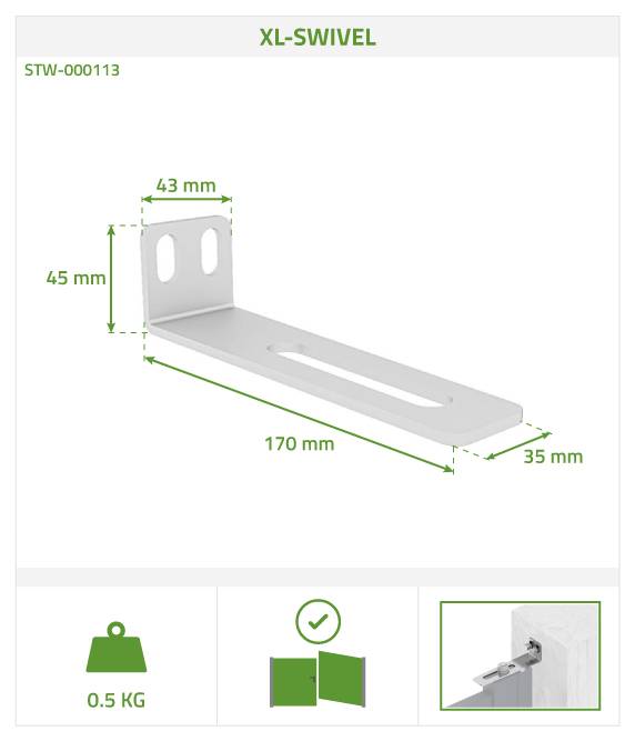 CASANOOV - Portillon ajustable en largeur 1m HELMIS H.140cm aluminium gris - Image 3