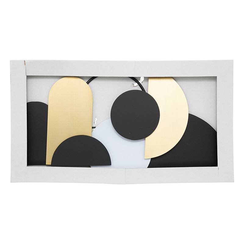 Atmosphera - Déco murale 70x37 métal Juliette noir et doré Atmosphera - Image 4