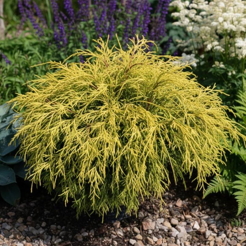 Cyprès Sawara Sungold, Chamaecyparis pisifera - Pot de 3L - 20/40 cm - Image 3