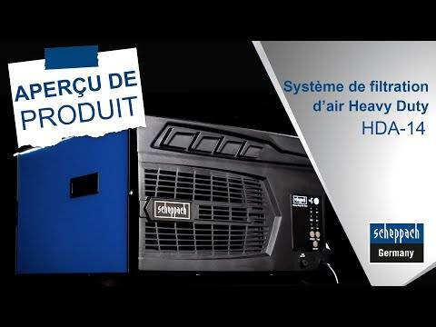 Scheppach - Purificateur d'air HDA-14 - 740 m³/h de capacité - 3 Niveaux de Filtration jusqu'à 1 μm - Contrôle à distance & Suspension murale - Pour atelier jusqu - Image 6