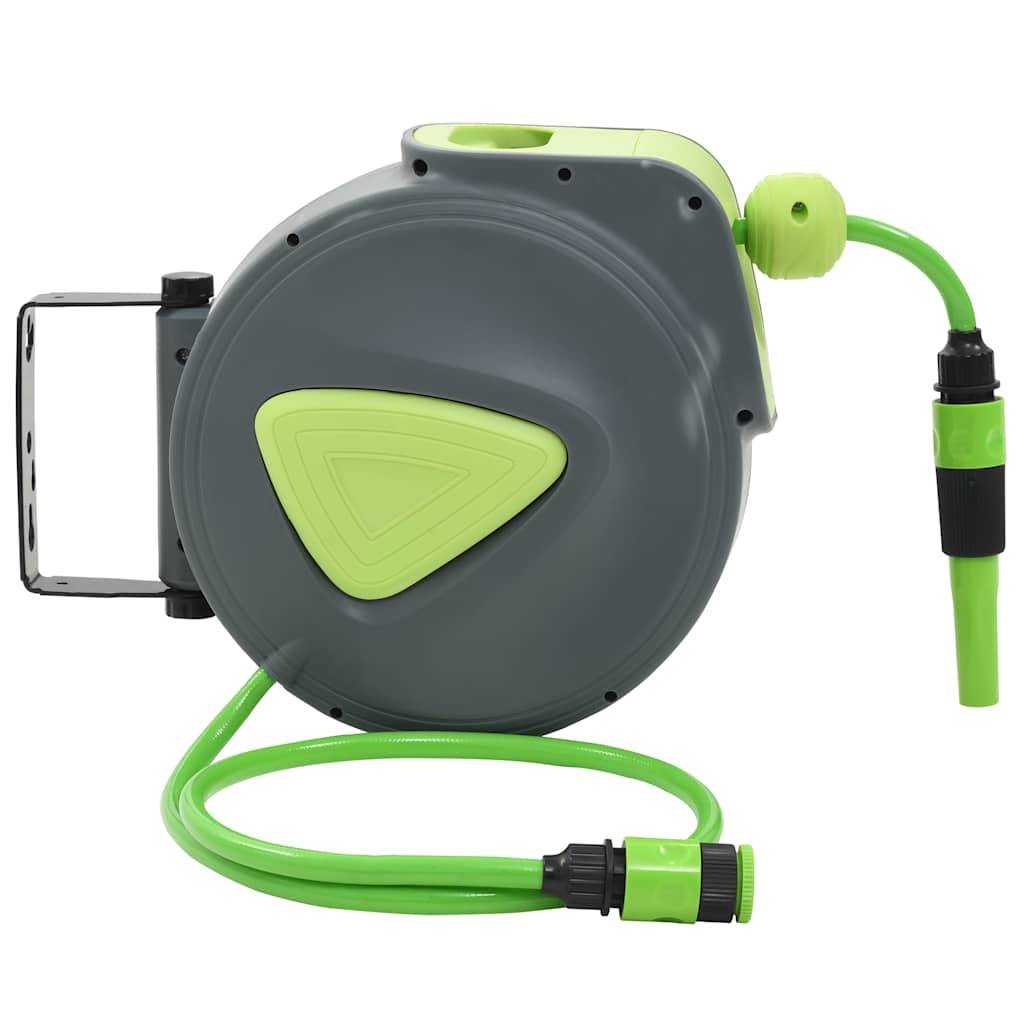 PANGIVO - Enrouleur de tuyau PVC vert et gris 10 m - PANGIVO - Image 2