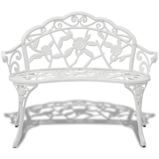 Prolenta Premium - Banc de jardin Blanc 100 X 54 cm - Prolenta Premium - Image 2